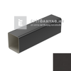 Galeco PVC2 szögletes 080 grafit lefolyócső 80x70 mm, 4 m