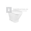 Roca The Gap WC ülőke fedéllel krómozott zsanérokkal, lecsapódás gátlóval fehér
