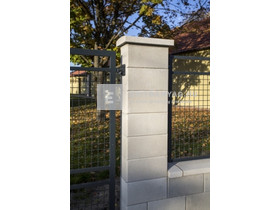 Leier Modern Kerítéskő félkő natúr törtfehér 20x20x20 cm