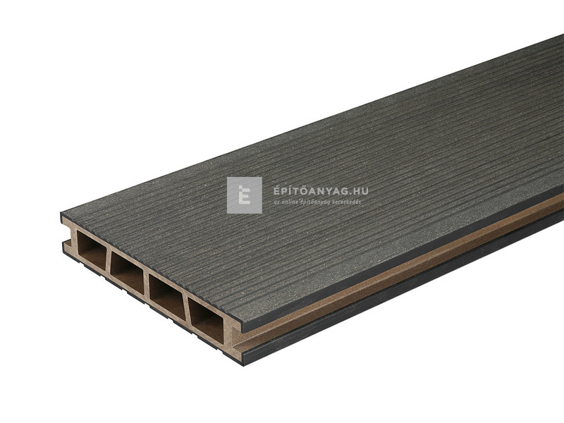 Márkamix Bergdeck WPC teraszburkolat csiszolt felület, fekete,2,40 m/szál, 15 cm x 25mm