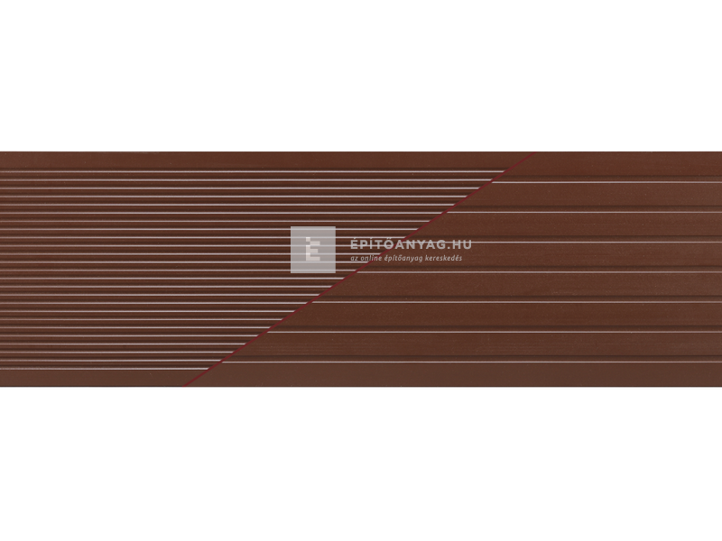 Márkamix Bergdeck WPC teraszburkolat natúr felület, gesztenye,2,40 m/szál, 15 cm x 25mm