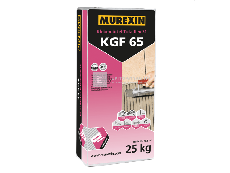 Murexin KGF 65 Totálflex S1 Ragasztóhabarcs C2TES1, 25 kg
