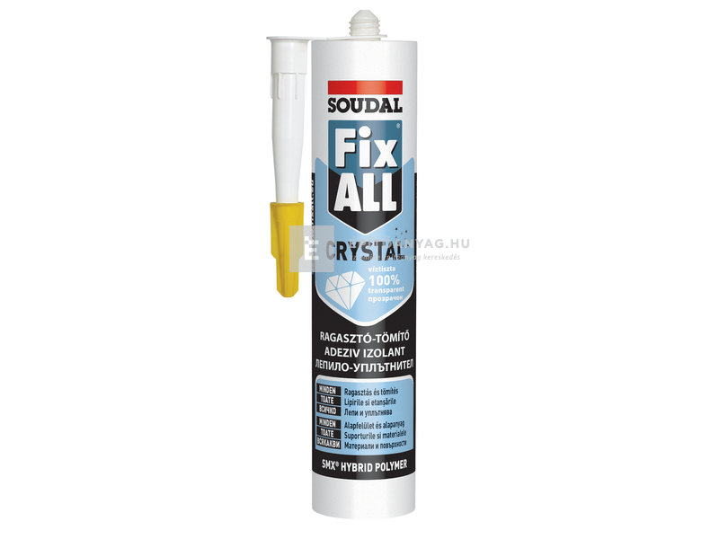 Soudal Fix-All Crystal Ragasztó transzparens 290 ml