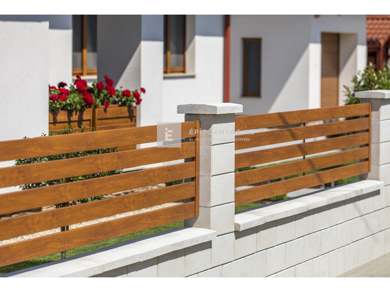 Leier Modern kerítéskő normálkő natúr, törtfehér 20x40x20