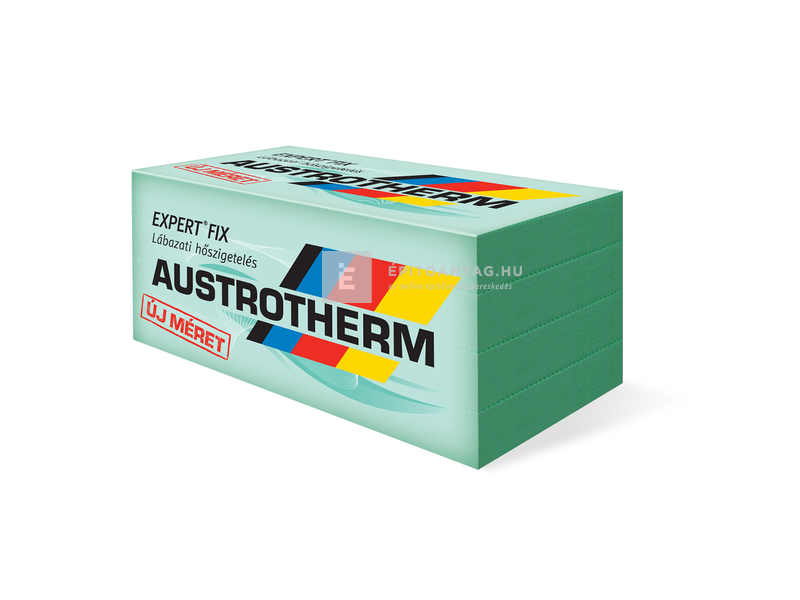 Austrotherm Expert Fix Hőszigetelő lemez, egyenes él 1,5 m2/csomag, 100x50x14 cm