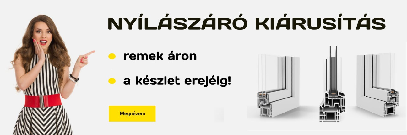 Nyílászáró kiárusítás