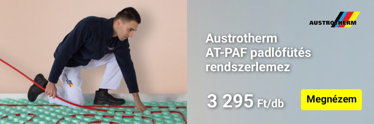 Austrotherm AT-PAF padlófűtés rendszerlemez