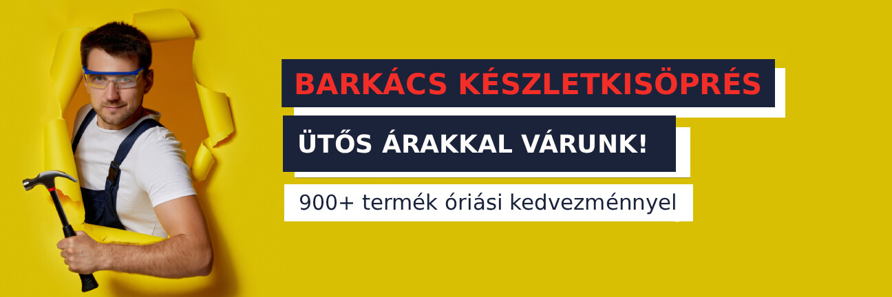 barkács készletkisöprő akció
