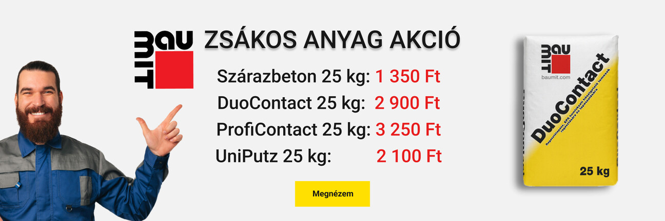 Baumit zsákos anyag akció