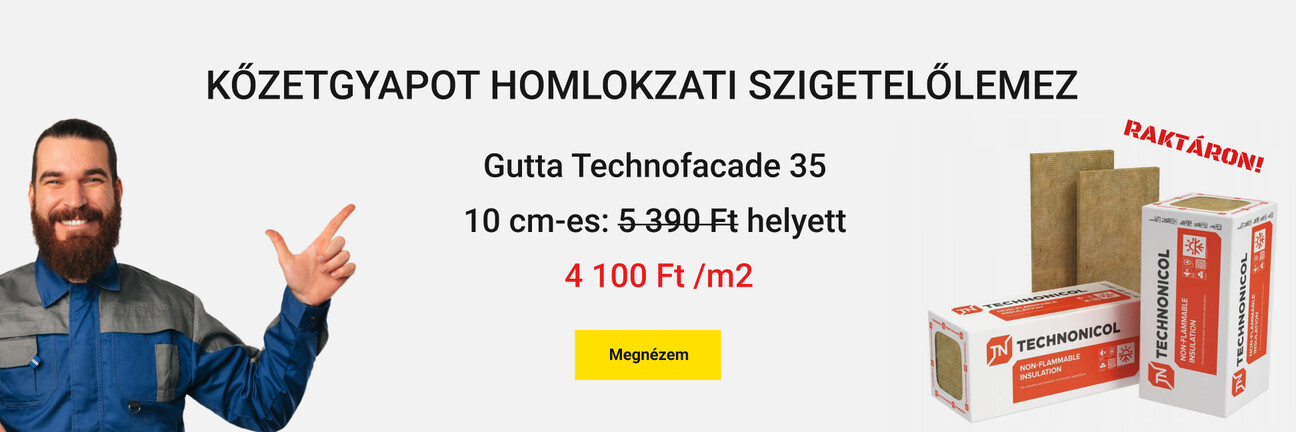 Gutta homlokzati szigetelés akció