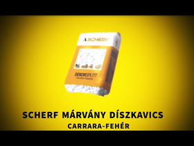 Scherf márvány díszkavics Carrara fehér