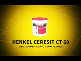 Henkel Ceresit CT 60 akril kapart hatású vékonyvakolat