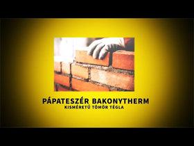 Pápateszér Bakonytherm Kisméretű tömör tégla
