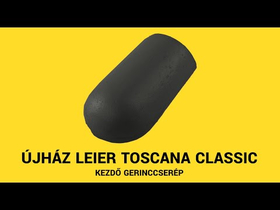 újHÁZ Leier Toscana Classic kezdő gerinccserép