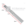 Masterplast direktfüggesztő 60x200 mm Masterplast direktfüggesztő 60x200 mm