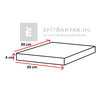 Leier pillér kúpos fedlap finombeton szürke 25x25x4 cm Leier pillér kúpos fedlap finombeton szürke 25x25x4 cm