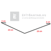 Colorferr hajlatbádog alumínium, téglavörös, 50x200 cm Colorferr hajlatbádog alumínium, téglavörös, 50x200 cm