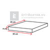 Leier pillér kúpos fedlap finombeton szürke 25x25x4 cm Leier pillér kúpos fedlap finombeton szürke 25x25x4 cm