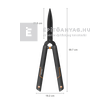 Fiskars SINGLESTEP sövénynyíró olló, HS22