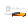 Fiskars Kés kifinomult famunkákhoz, tokba épített élezővel Fiskars Kés kifinomult famunkákhoz, tokba épített élezővel