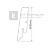 Béta-Floor MDF58 laminált padló szegélyléc 2,6 m Béta-Floor MDF58 laminált padló szegélyléc 2,6 m