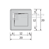 Semmelrock Rivago kerítéselem félkő szürke 20x20x16 cm Semmelrock Rivago kerítéselem félkő szürke 20x20x16 cm
