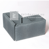újHÁZ Modern kerítéskő sarokelem finomszórt, carbon 2x 40/20x20x20 cm