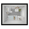 Paradyz Harmony Falicsempe fehér 30x60 G1 1,44 m2/cs Paradyz Harmony Falicsempe fehér 30x60 G1 1,44 m2/cs
