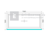 Königablak Veka 70 AD 2r üv FIX 120x60 cm fehér ablak