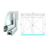 Königablak Veka 70 AD 2r üv NY-BNY 160x150 cm bal fehér kétszárnyú váltószárnyas ablak Königablak Veka 70 AD 2r üv NY-BNY 160x150 cm bal fehér kétszárnyú váltószárnyas ablak