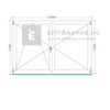 Königablak Veka 70 AD 2r üv NY-BNY 210x145 cm bal fehér kétszárnyú váltószárnyas ablak Königablak Veka 70 AD 2r üv NY-BNY 210x145 cm bal fehér kétszárnyú váltószárnyas ablak