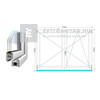 Königablak Veka 70 AD 3r üv NY-BNY 180x135 cm jobb fehér kétszárnyú váltószárnyas ablak Königablak Veka 70 AD 3r üv NY-BNY 180x135 cm jobb fehér kétszárnyú váltószárnyas ablak