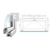 Königablak Veka 76 MD 2r üv B 120x60 cm fehér ablak Königablak Veka 76 MD 2r üv B 120x60 cm fehér ablak