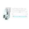 Königablak Veka 76 MD 2r üv B 150x60 cm fehér ablak Königablak Veka 76 MD 2r üv B 150x60 cm fehér ablak