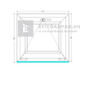 Königablak Veka 76 MD 2r üv FIX 120x150 cm fehér ablak Königablak Veka 76 MD 2r üv FIX 120x150 cm fehér ablak
