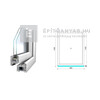 Königablak Veka 76 MD 2r üv FIX 90x120 cm fehér ablak Königablak Veka 76 MD 2r üv FIX 90x120 cm fehér ablak