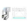 Königablak Veka 76 MD 3r üv B 90x60 cm fehér ablak Königablak Veka 76 MD 3r üv B 90x60 cm fehér ablak
