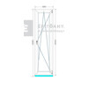 Königablak Veka 76 MD 3r üv BNY 60x210 cm jobb fehér ablak Königablak Veka 76 MD 3r üv BNY 60x210 cm jobb fehér ablak
