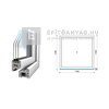 Königablak Veka 76 MD 3r üv FIX 120x120 cm fehér ablak Königablak Veka 76 MD 3r üv FIX 120x120 cm fehér ablak