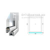 Königablak Veka 76 MD 3r üv FIX 90x120 cm fehér ablak Königablak Veka 76 MD 3r üv FIX 90x120 cm fehér ablak