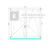 Königablak Veka 76 MD 2r üv BNY-BNY 120x120 cm fehér kétszárnyú tokosztott ablak
