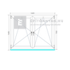 Königablak Veka 76 MD 2r üv BNY-BNY 150x120 cm fehér kétszárnyú tokosztott ablak