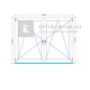 Königablak Veka 76 MD 2r üv BNY-BNY 180x145 cm fehér kétszárnyú tokosztott ablak