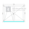 Königablak Veka 76 MD 2r üv NY-BNY 180x145 cm bal fehér kétszárnyú váltószárnyas ablak Königablak Veka 76 MD 2r üv NY-BNY 180x145 cm bal fehér kétszárnyú váltószárnyas ablak
