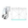 Königablak Veka 76 MD 2r üv NY-BNY 180x145 cm jobb fehér kétszárnyú váltószárnyas ablak Königablak Veka 76 MD 2r üv NY-BNY 180x145 cm jobb fehér kétszárnyú váltószárnyas ablak