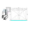 Königablak Veka 76 MD 3r üv NY-BNY 180x135 cm jobb fehér kétszárnyú váltószárnyas ablak Königablak Veka 76 MD 3r üv NY-BNY 180x135 cm jobb fehér kétszárnyú váltószárnyas ablak