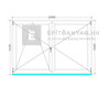 Königablak Veka 76 MD 3r üv NY-BNY 210x145 cm bal fehér kétszárnyú váltószárnyas ablak Königablak Veka 76 MD 3r üv NY-BNY 210x145 cm bal fehér kétszárnyú váltószárnyas ablak