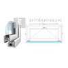 Königablak Veka 82 MD 3r üv B 120x60 cm fehér ablak Königablak Veka 82 MD 3r üv B 120x60 cm fehér ablak