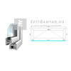 Königablak Veka 82 MD 3r üv B 150x60 cm fehér ablak Königablak Veka 82 MD 3r üv B 150x60 cm fehér ablak