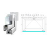Königablak Veka 82 MD 3r üv B 90x60 cm fehér ablak Königablak Veka 82 MD 3r üv B 90x60 cm fehér ablak